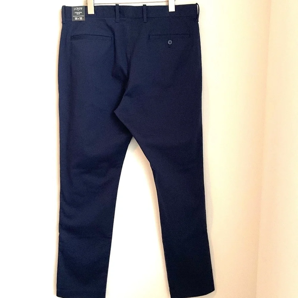 J. Crew Factory Mens Navy Slim Fit Athletic Chino Pants NWT